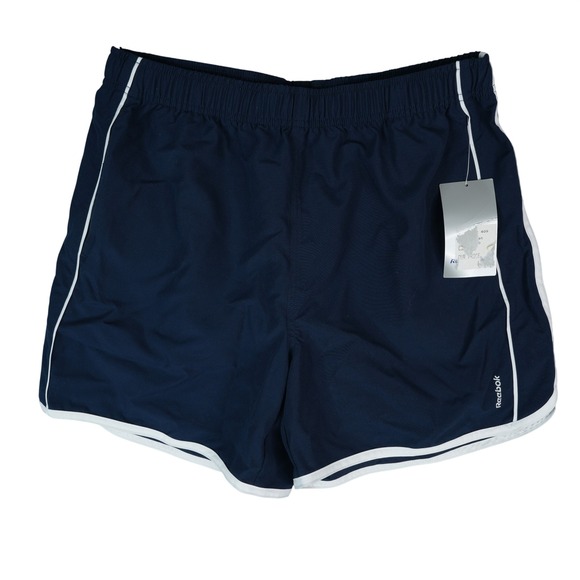 Reebok Pants - Vintage Reebok Athletic Shorts Women XL Navy Blue Retro Dolphin Hem Y2K 2004